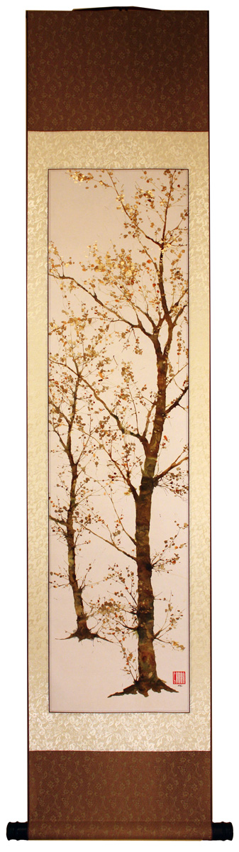 Illustration for article titled Striking paintings combine Japanese watercolor with the structures of the brain